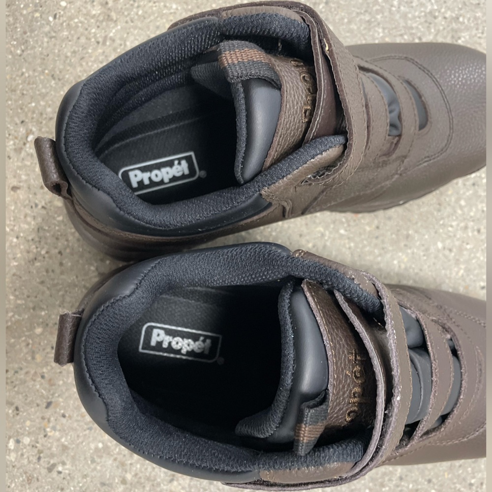 NWOB Propet MPRX85 Brown Cliff Walker Strap Orthopedic Boots size 10.5 wide - Picture 9 of 15